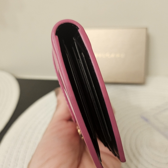 BVLGARI Serpenti Forever Pink Patent Wallet ๐ Snake Charm | Chipped + Box - Picture 6 of 11